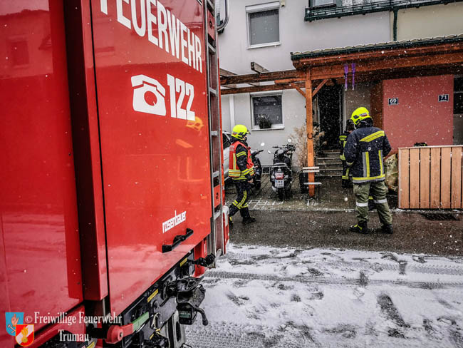 20210114 CO Melder schlug in Wohnhaus an  Foto: Freiwillige Feuerwehr Trumau