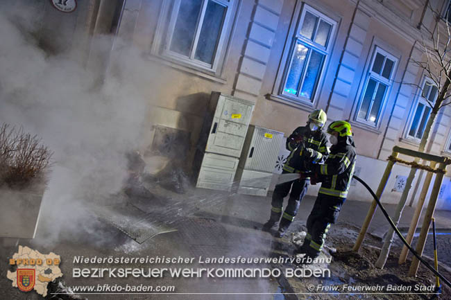 20210121 Brand im Badener Stadtzentrum  Foto: Freiwillige Feuerwehr Baden-Stadt / Stefan Schneider