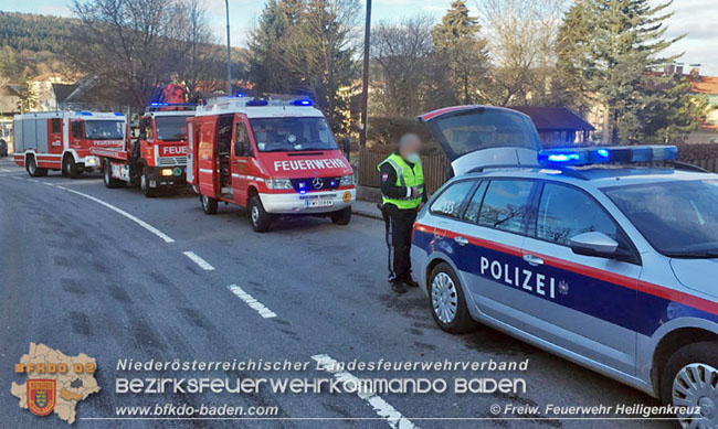 20210125 Verkehrsunfall LB11 in Heiligenkreuz   Foto: © Freiwillige Feuerwehr Heiligenkreuz