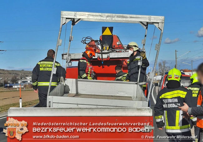 20210204 Auf der LB17 bei Möllersdorf erfassten Windböen zwei Fahrzeuge Foto: © FF Möllersdorf 20210204 Auf der LB17 bei Möllersdorf erfassten Windböen zwei Fahrzeuge Foto: © FF Möllersdorf
