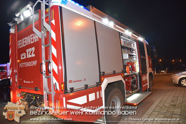 20210224 Eine verletzte Person bei Kchenbrand in Pottendorf  Foto:  Thomas Lenger Monatsrevue.at