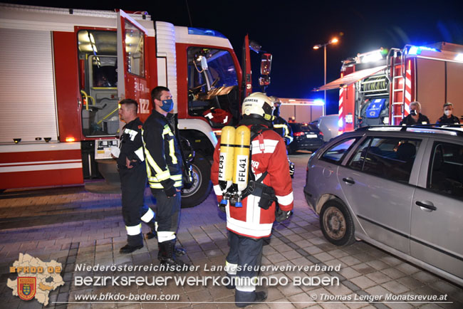 20210224 Eine verletzte Person bei Kchenbrand in Pottendorf  Foto:  Thomas Lenger Monatsrevue.at