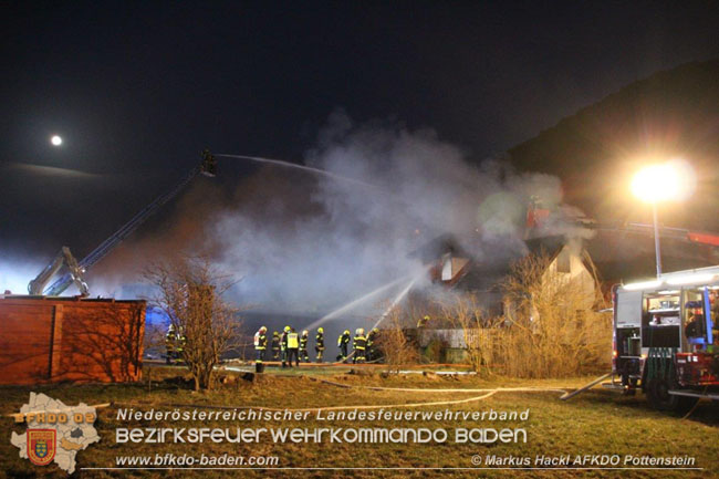 20210226 Wohnhausbrand in Furth a.d.Triesting  Fotos:  ASB Markus Hackl