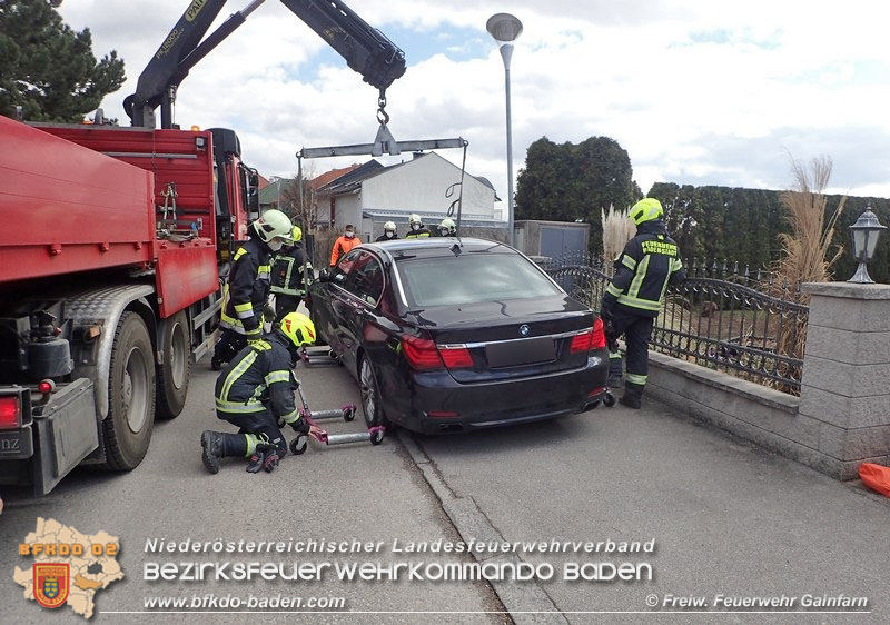 20210317 Verkehrsunfall in Gainfarn  Foto:  Freiwillige Feuerwehr Gainfarn