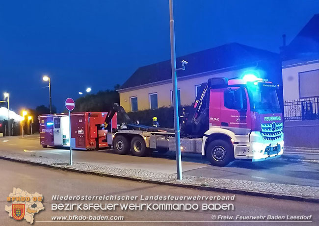 20210519 Kchenbrand in Baden Ortsteil Leesdorf  Foto:  Freiwillige Feuerwehr Baden-Leesdorf