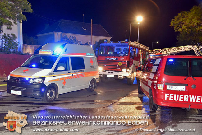 20210519 Kchenbrand in Baden Ortsteil Leesdorf  Foto:  Thomas Lenger Monatsrevue.at 