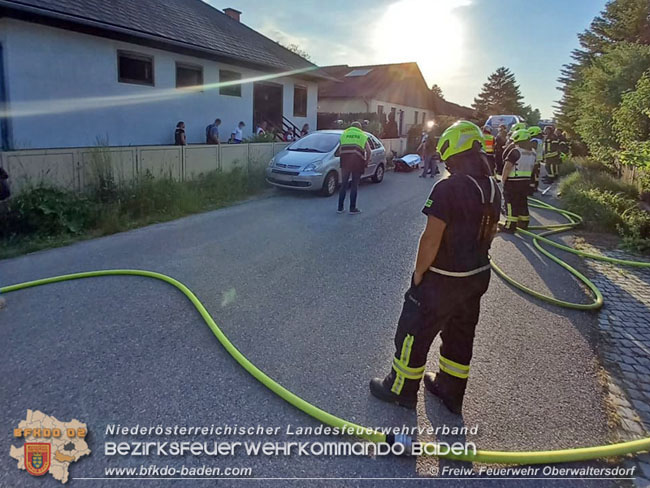 20210607 Cobra-Einsatz nach Wohnhausbrand  Foto: © Freiwillige Feuerwehr Oberwaltersdorf