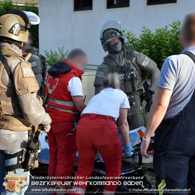 20210607 Cobra-Einsatz nach Wohnhausbrand  Foto: © Freiwillige Feuerwehr Oberwaltersdorf