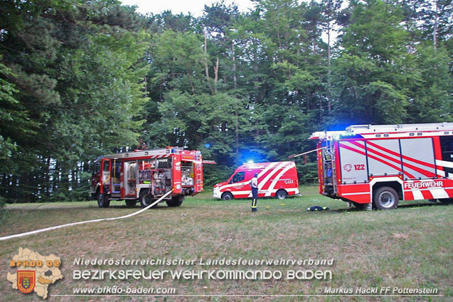 20210713 Waldbrand in Pottenstein  Foto: ASB A Markus Hackl Freiwillige Feuerwehr Pottenstein