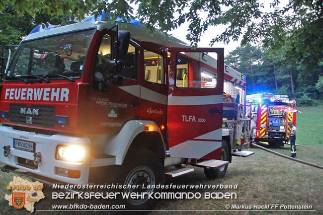 20210713 Waldbrand in Pottenstein  Foto: ASB A Markus Hackl Freiwillige Feuerwehr Pottenstein