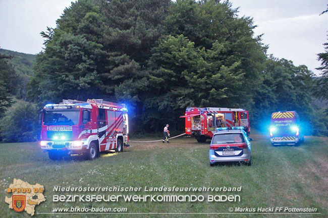 20210713 Waldbrand in Pottenstein  Foto: ASB A Markus Hackl Freiwillige Feuerwehr Pottenstein