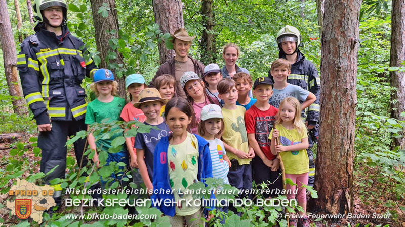 20210714 Kindergruppe Natur Plus verhindert Waldbrand in Baden  Foto:  Freiwillige Feuerwehr Baden-Stadt