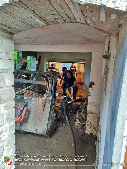 20210721 KHD Einsatz nach Unwetter in Aggsbach Dorf Bezirk Melk  Foto: Ing. Markus Salinger ZKDT 2. ZUG 2. KHD Bereitschaft BADEN