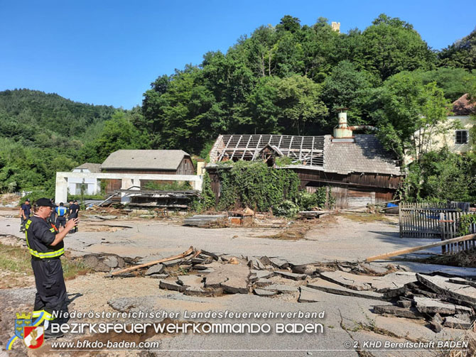 20210721 KHD Einsatz nach Unwetter in Aggsbach Dorf Bezirk Melk  Foto: Ing. Markus Salinger ZKDT 2. ZUG 2. KHD Bereitschaft BADEN