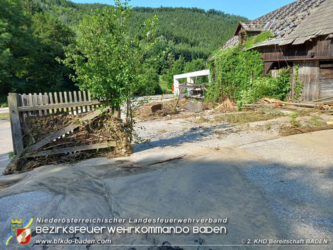 20210721 KHD Einsatz nach Unwetter in Aggsbach Dorf Bezirk Melk  Foto: Stefan Mitheis BERKDT-STV. 2. KHD Bereitschaft BADEN