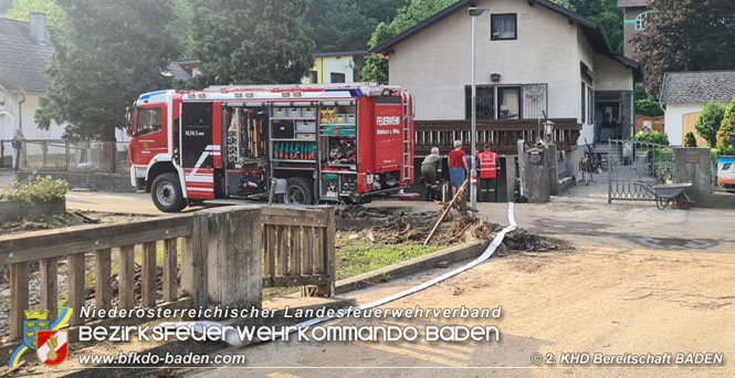 20210721 KHD Einsatz nach Unwetter in Aggsbach Dorf Bezirk Melk  Foto: 2. KHD Bereitschaft BADEN