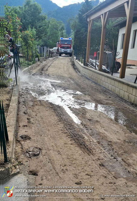 20210721 KHD Einsatz nach Unwetter in Aggsbach Dorf Bezirk Melk  Foto: 2. KHD Bereitschaft BADEN