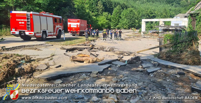 20210721 KHD Einsatz nach Unwetter in Aggsbach Dorf Bezirk Melk  Foto: 2. KHD Bereitschaft BADEN