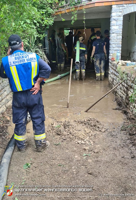 20210721 KHD Einsatz nach Unwetter in Aggsbach Dorf Bezirk Melk  Foto: 2. KHD Bereitschaft BADEN