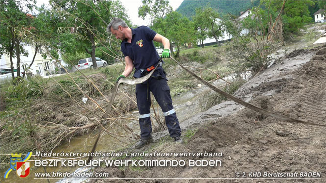 20210721 KHD Einsatz nach Unwetter in Aggsbach Dorf Bezirk Melk Foto: Stefan Schneider S5 2. KHD Bereitschaft BADEN