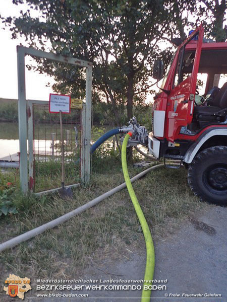 20210723 Feuerwehr-Groeinsatz bei Brand einer Halle in Kottingbrunn   Foto:  Freiwillige Feuerwehr Gainfarn