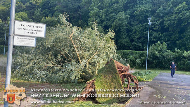 20210728 Sturm und Starkregen sorgte auch fr Unwettereinstze  Foto: Freiwillige Feuerwehr Berndorf