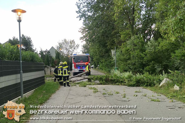 20210728 Sturm und Starkregen sorgte auch fr Unwettereinstze  Foto: Freiwillige Feuerwehr Siegersdorf