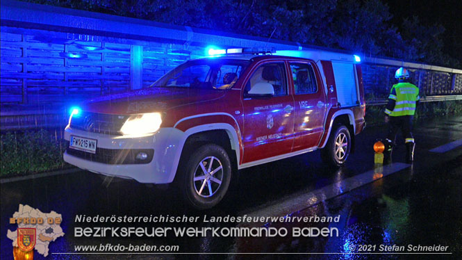 20210804 Geisterfahrerunfall auf der A2 bei Leobersdorf  Foto: © Stefan Schneider