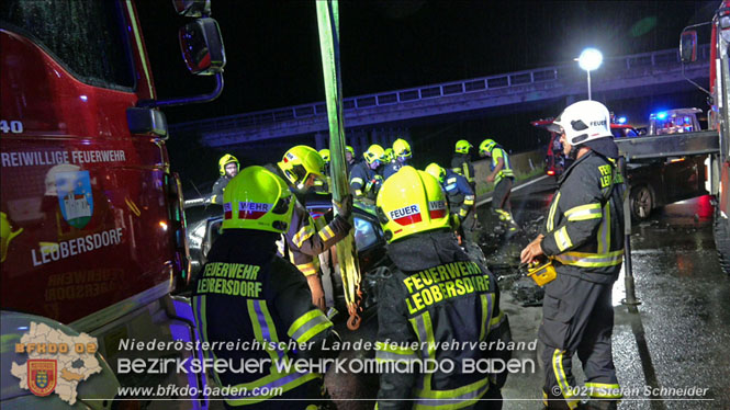 20210804 Geisterfahrerunfall auf der A2 bei Leobersdorf  Foto: © Stefan Schneider