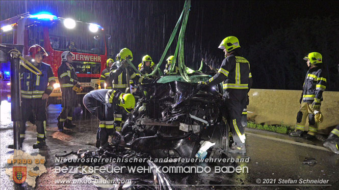 20210804 Geisterfahrerunfall auf der A2 bei Leobersdorf  Foto: © Stefan Schneider