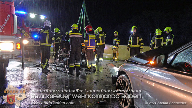 20210804 Geisterfahrerunfall auf der A2 bei Leobersdorf  Foto: © Stefan Schneider