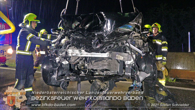20210804 Geisterfahrerunfall auf der A2 bei Leobersdorf Foto: © Stefan Schneider 20210804 Geisterfahrerunfall auf der A2 bei Leobersdorf Foto: © Stefan Schneider