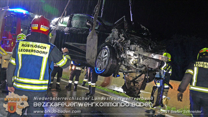 20210804 Geisterfahrerunfall auf der A2 bei Leobersdorf  Foto: © Stefan Schneider