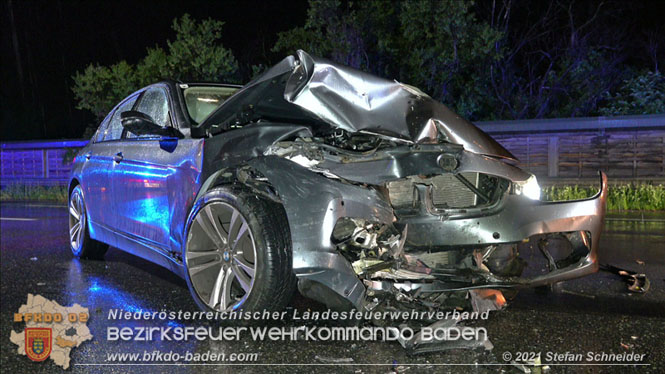 20210804 Geisterfahrerunfall auf der A2 bei Leobersdorf  Foto: © Stefan Schneider