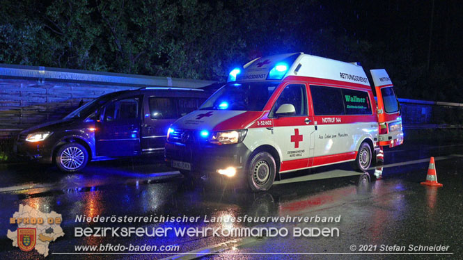 20210804 Geisterfahrerunfall auf der A2 bei Leobersdorf  Foto: © Stefan Schneider