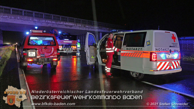 20210804 Geisterfahrerunfall auf der A2 bei Leobersdorf  Foto: © Stefan Schneider