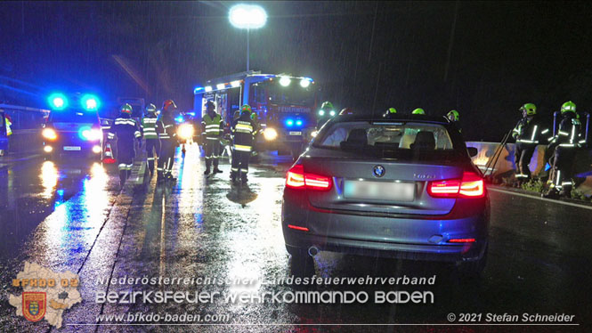 20210804 Geisterfahrerunfall auf der A2 bei Leobersdorf  Foto: © Stefan Schneider