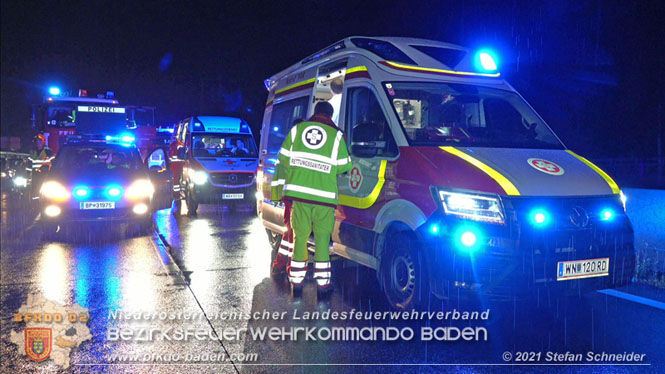 20210804 Geisterfahrerunfall auf der A2 bei Leobersdorf  Foto: © Stefan Schneider