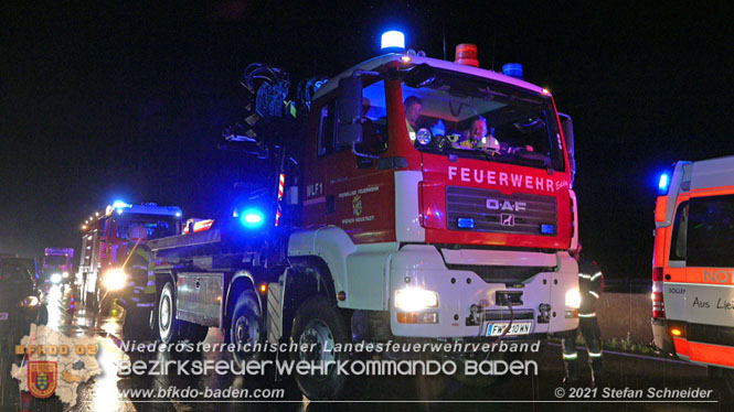 20210804 Geisterfahrerunfall auf der A2 bei Leobersdorf  Foto: © Stefan Schneider