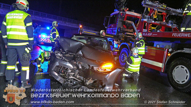 20210804 Geisterfahrerunfall auf der A2 bei Leobersdorf  Foto: © Stefan Schneider