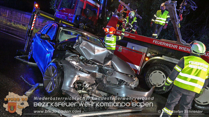 20210804 Geisterfahrerunfall auf der A2 bei Leobersdorf  Foto: © Stefan Schneider