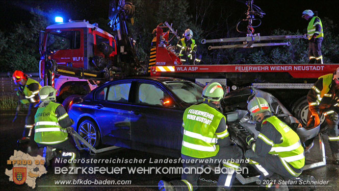 20210804 Geisterfahrerunfall auf der A2 bei Leobersdorf  Foto: © Stefan Schneider