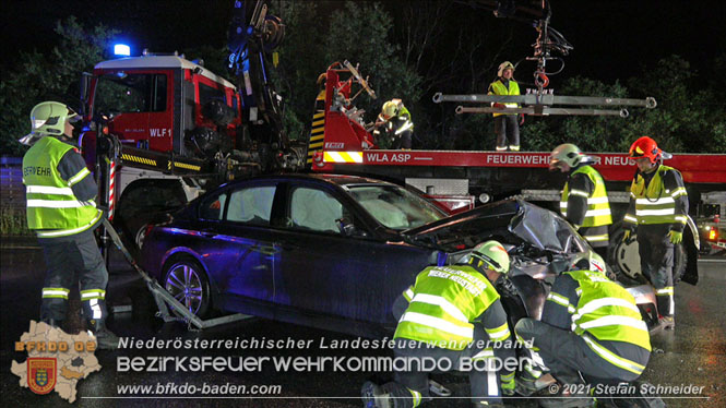 20210804 Geisterfahrerunfall auf der A2 bei Leobersdorf  Foto: © Stefan Schneider