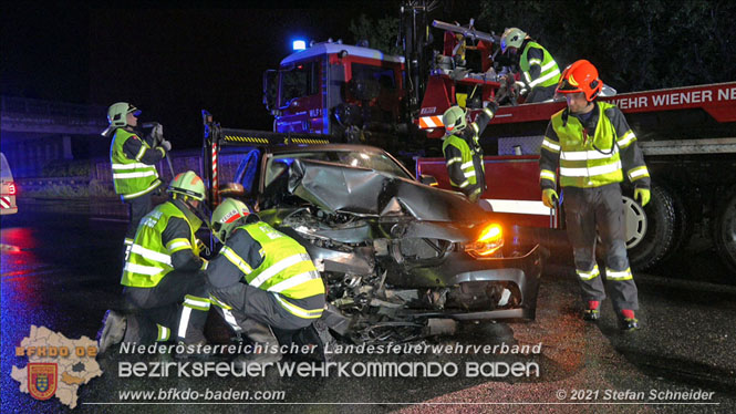 20210804 Geisterfahrerunfall auf der A2 bei Leobersdorf  Foto: © Stefan Schneider