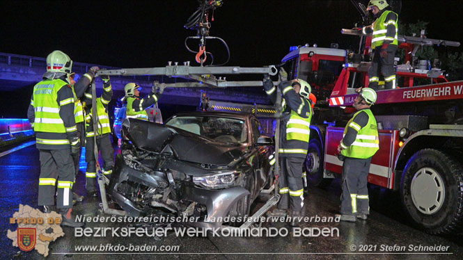 20210804 Geisterfahrerunfall auf der A2 bei Leobersdorf  Foto: © Stefan Schneider