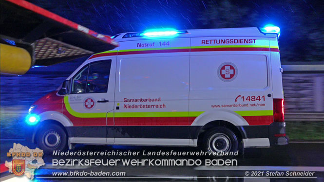 20210804 Geisterfahrerunfall auf der A2 bei Leobersdorf  Foto: © Stefan Schneider