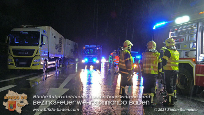 20210804 Geisterfahrerunfall auf der A2 bei Leobersdorf  Foto: © Stefan Schneider