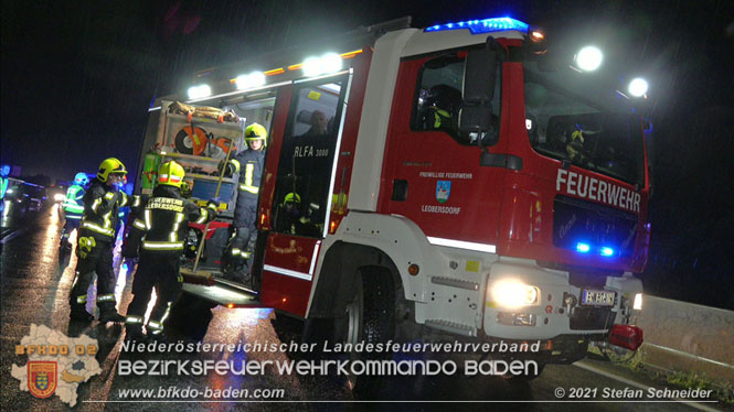 20210804 Geisterfahrerunfall auf der A2 bei Leobersdorf  Foto: © Stefan Schneider