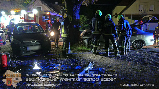 20210809 Verkehrsunfall bei der Ortseinfahrt Tribuswinkel  Foto:  Stefan Schneider