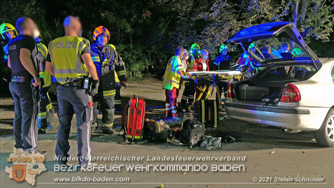 20210809 Verkehrsunfall bei der Ortseinfahrt Tribuswinkel  Foto:  Stefan Schneider